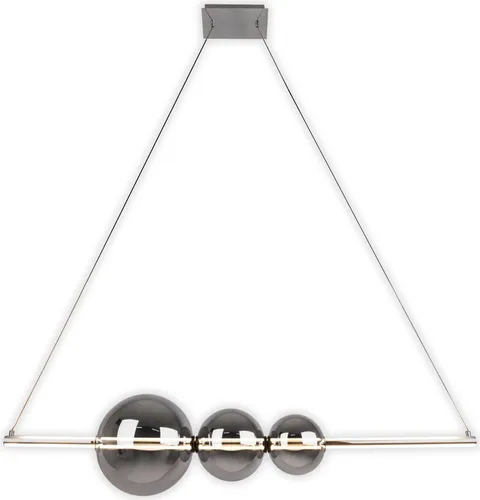Näve Leuchten LED Pendelleuchte NOVA - dimmbar und elegant - Lampen: Die NOVA Pendelleuchte bietet dimmbare LEDs für individuelles Lichtambiente und besticht durch ihr modernes Design aus Metall und Rauchglas.
