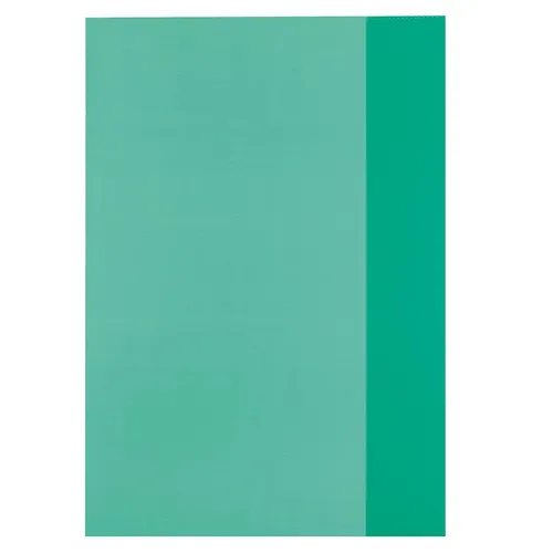 herlitz Heftschoner DIN A4 - PP, transparent-grün, langlebig und ideal zum Schutz von Heften und Unterlagen