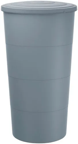 Prosperplast Regentonne Smooth 200 Liter - Regentonne aus wetterfestem Kunststoff, frostgeschützt und leicht, ideal zur Regenwassernutzung im Garten.