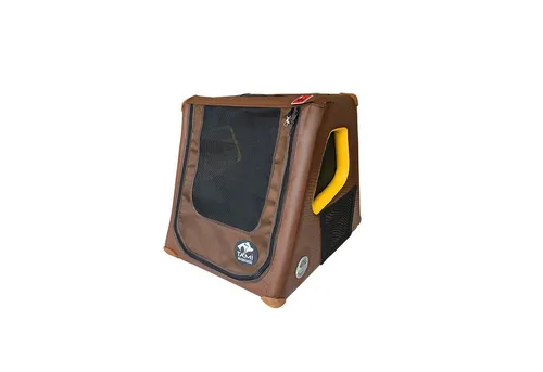 TAMI Aufblasbare Hundebox XS - Sicherer Hundetransport - Hochwertige Hundetransportbox für kleine Hunde, schnell aufbaubar und faltbar. Mit UV-beständigem, wasserabweisendem Material und reißfesten Netzen für optimale Belüftung.