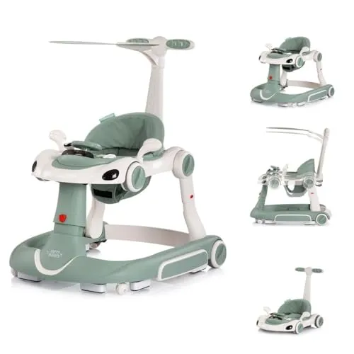 Chipolino Lauflernhilfe Happy Walker 5 in 1 - Die vielseitige 5 in 1 Lauflernhilfe Happy Walker bietet Ihrem Baby Sicherheit und Spielspaß. Mit Funktionen zum Laufen, Schaukeln und Spielen fördert sie die motorischen Fähigkeiten und das Entdecken in einem modernen Design. Ideal für wachsende Kinder!