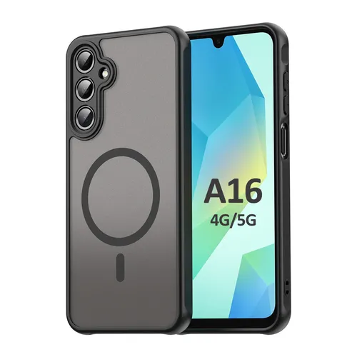 Magsafe Handyhülle für Samsung Galaxy A16 Matt Case Schutzhülle Schwarz