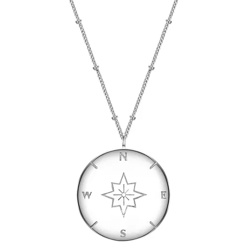 Glanzstücke München Silberkette Kompass silber - Ketten ohne Anhänger, aus feinstem Sterlingsilber mit Boho-Charme, perfekt für Festivals und lässige Styles.