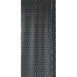 KS Handel 24 Textil Duschvorhang Ethnic Schwarz Weiss 240x200 cm - Duschvorhang in modernem Ethnic Design, waschbar bis 40°C mit hochwertigem Klickverschluss. Ideal für stilvolle Bäder und eine angenehme Atmosphäre.