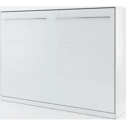 Wandbett Schrankbett CONCEPT PRO CP-04 Horizontal 140x200 WEIß MATT Wandklappbett, Schrankklappbett, Schrank mit integriertem Klappbett, Funktions... - Weiß