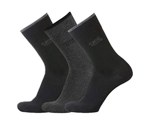 camel active Geschenkbox Herren Socken schwarz 3er Pack uni basic black, SockSizes:39-42