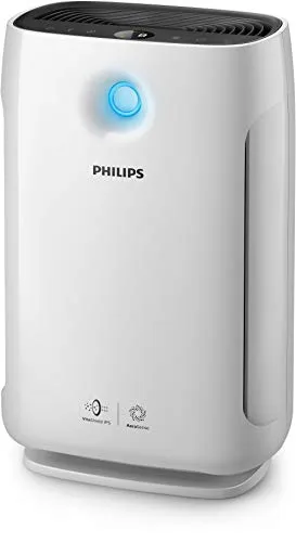 Philips Series 2000 Luftreiniger AC2887/10 - Luftreiniger für Räume bis 79 m², entfernt 99,9 % aller Verunreinigungen. Mit 3 Geschwindigkeitsstufen und ultraleisem Sleep-Modus ideal für Schlafzimmer.