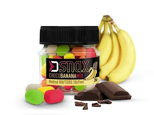 20g 10x7mm SNAX Wafter Multicolor KÖDER Pop Up Mini Boilie Schoko Banane