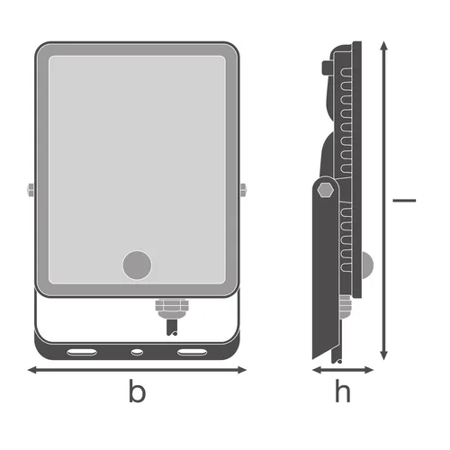 Osram LED-Außenleuchte Floodlight Essential mit Bewegungsmelder 18,6 cm