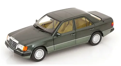 Norev Mercedes Benz 230E W124 1990 Night Green 1:18 - Detailgetreues 1:18 Modell des Mercedes-Benz 230E W124 in elegantem Nachtgrün. Aus robustem Metall gefertigt, ideal für Sammler und Modellbautliebhaber.