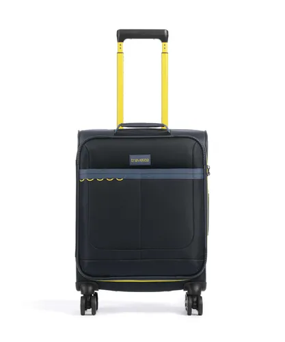 Travelite Color Craze Kabinentrolley S 55 cm - dunkelblau - Der Travelite Color Craze Kabinentrolley S ist der ideale Begleiter für Kurzreisen. Mit 36 l Volumen, leichtem Gewicht von 2,5 kg und praktischen Doppelrollen für müheloses Reisen bietet er optimale Funktionalität und Komfort.