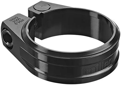 SixPack Racing Millenium Sattelklemme für MTB, Erwachsene, Unisex, Schwarz/Chrom, Einheitsgröße