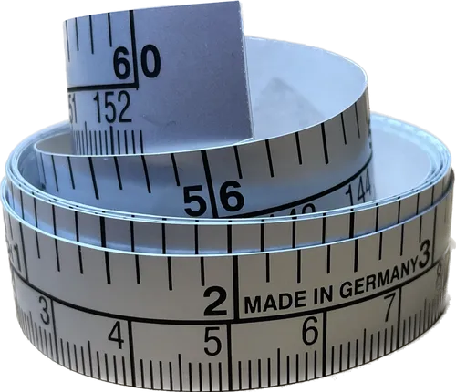 selbstklebendes Schneidermassband Massband 150 cm & inch -Made in Germany-