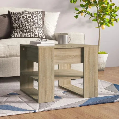 Maison Exclusive Couchtisch Sonoma-Eiche 55,5x55x45 cm