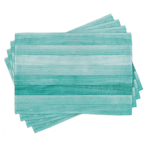 Tischset Platzset 4er Set Osterferien Theme in türkis von Abakuhaus