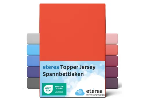 etérea Himmlische Qualität Spannbettlaken etérea Comfort Jersey Topper Spannbettlaken, Jersey, Gummizug: rundum, (1 Stück)