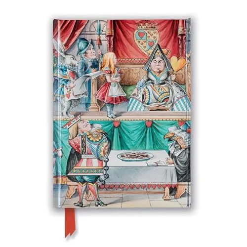 Premium Notizbuch DIN A5: Alice im Wunderland - Hochwertiges Premium Notizbuch im DIN A5-Format mit einzigartigem Alice im Wunderland Design. Ideal für kreative Notizen und Gedanken festhalten.