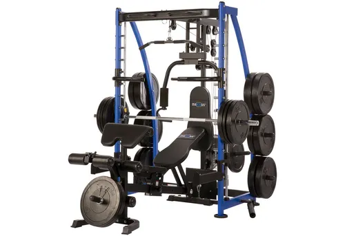 MAXXUS Multipresse 8.1 - Kraftstation, Power Rack, Cage, Smith Machine, mit Hantelbank, (1-tlg), Butterfly, Klimmzug, Dip-Station, Kabelzug, Latzug, Ruderzug, Beincurl
