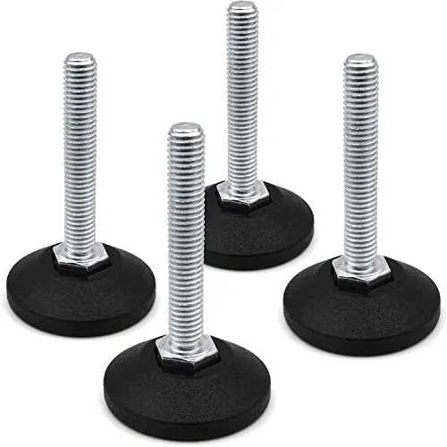 Design61 4X Verstellschraube Justierschraube Ø 38 mm mit verzinkter Stellschraube M8 x 40 mm