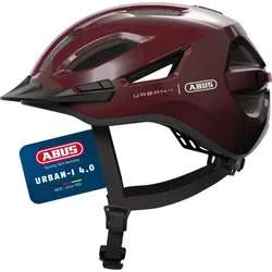 ABUS Urban-I 4.0 Fahrradhelm mit Rücklicht und Schirm - Der ABUS Urban-I 4.0 Fahrradhelm bietet optimale Sichtbarkeit und Komfort für den urbanen Alltag. Mit USB-C aufladbarem Rücklicht und individuellem Verstellmechanismus ist er ideal für alle, die sicher und stylish unterwegs sein möchten.