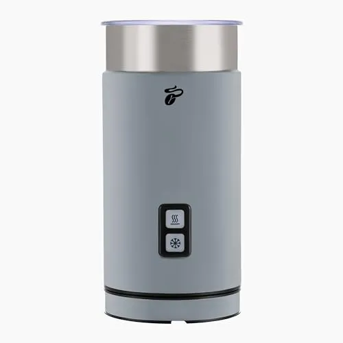 Tchibo Elektrischer Milchaufschäumer - Milchaufschäumer mit Antihaftbeschichtung für warmen und kalten Milchschaum, ideal für Latte Macchiato und Cappuccino, kompaktes Design aus rostfreiem Edelstahl.