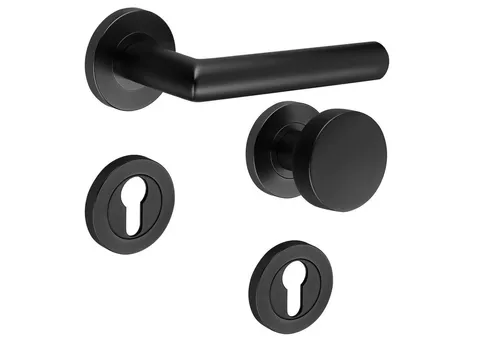 Türbeschläge24 Drückergarnitur Schraubrosetten, Gebrauchskategorie Klasse 4, Türdrücker, Türgriffe