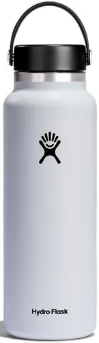 Hydro Flask 40oz Wide Mouth Flex Cap - Thermosflasche für kalte und heiße Getränke - Thermobehälter mit doppelter Vakuumisolierung, hält Getränke bis zu 24 Stunden kalt und 12 Stunden heiß – ideal für Outdoor-Aktivitäten.