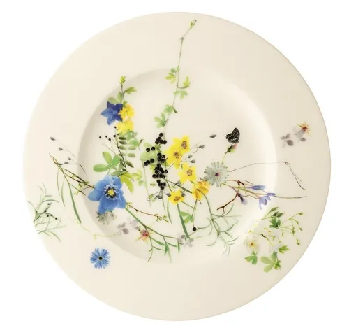 Rosenthal Brotteller Brillance Fleurs des Alpes Brotteller 19 cm, Teller Flach