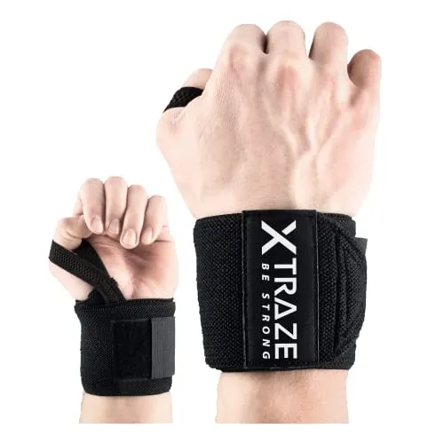 GYMGEARS Handgelenk Bandagen [2er Set] Wrist Wraps 45cm - Profi Handgelenkbandage für Kraftsport, Bodybuilding, Powerlifting, CrossFit & Fitness - Für Frauen & Männer geeignet