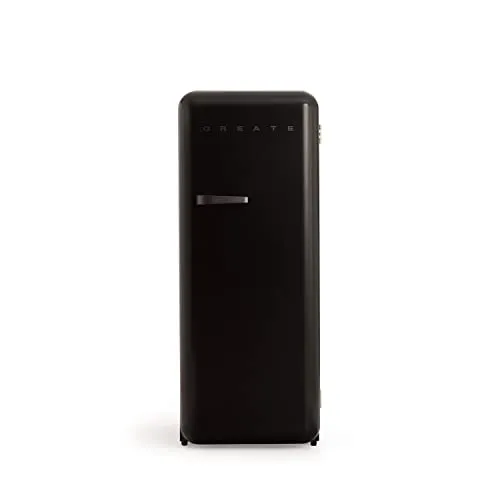 CREATE Retro Fridge 150 Black – Schwarzer Kühlschrank mit Gefrierschrank