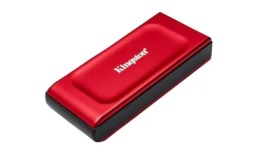 Kingston XS1000R (Red) External SSD - 1 TB, kompakte und tragbare Speicherlösung für schnelle Datenübertragungen
