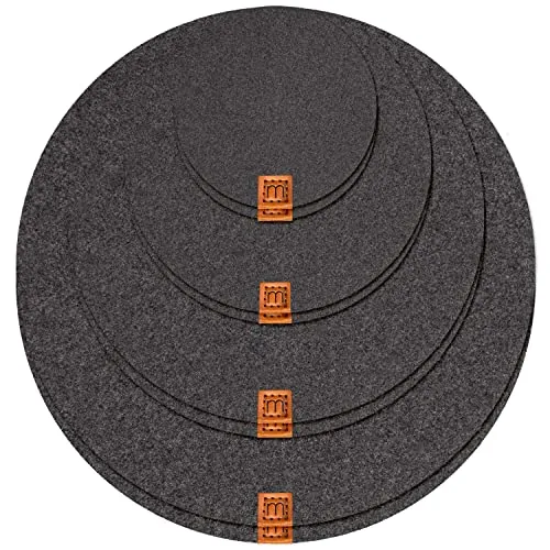Glasuntersetzer & Bierdeckel Grau von Miqio