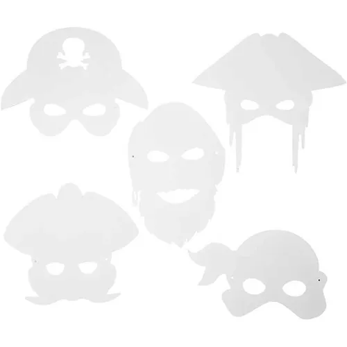 Piraten-Masken in weiß von Creativ Company