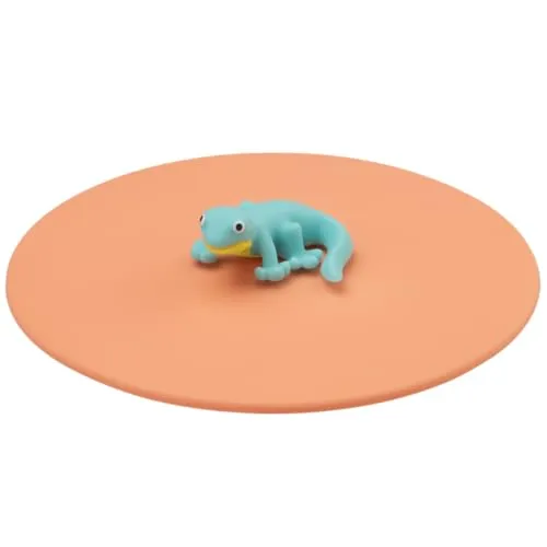 LURCH Mein Deckel Lucky Lurch Minty – Einzigartige Silikondeckel für Gläser, BPA-frei, spülmaschinengeeignet, wiederverwendbar, Silikon