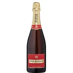 Piper-Heidsieck Cuvée Brut 12 vol% (1 x 0,375L) - Exklusiver Champagner, lebhaft und subtil, ideal als Aperitif oder zu leichten Gerichten. Genießen Sie die harmonische Cuvée aus Pinot Noir, Meunier und Chardonnay, gereift nach traditioneller Méthode Champenoise.