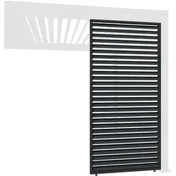Weide Horizontale Lamellenwand Paneel - Flexibler Sichtschutz aus hochwertigem Aluminium, rostfrei und pflegeleicht für optimale Outdoor-Atmosphäre
