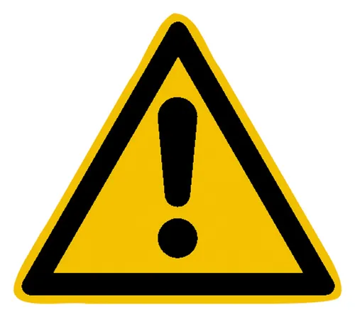 SafetyMarking Warnschild Folie 10 Stück Gefahrstelle SL 50 mm - 30.0352 (10 Stück)