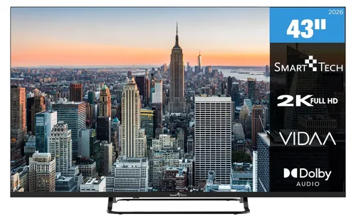 Smart Tech 43FV02V 43 Zoll Full HD Smart TV mit VIDAA und Bluetooth