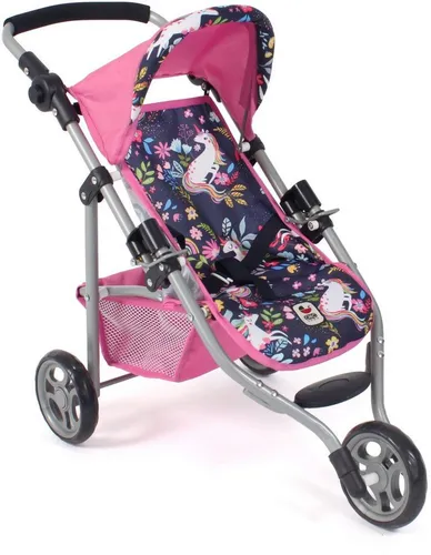 Bayer Chic 2000 - Puppenbuggy Lola, Jogging-Buggy für Puppen bis 50 cm, höhenverstellbar und ideal für kleine Puppenmuttis