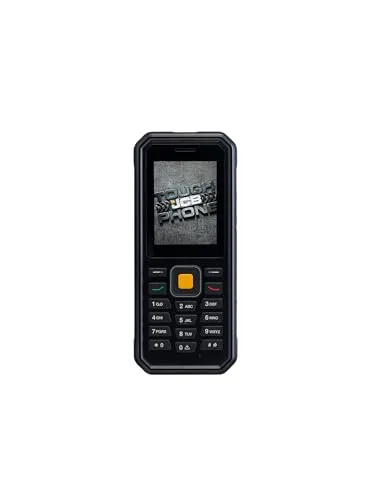 JCB Tradesman 4 Feature Robustes und Robustes wasserdichtes Telefon 4g Handy SIM-freies Dual-SIM-Telefon TP1242 - Schwarz