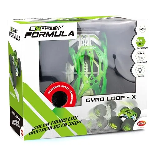 Produktbild Exost Gyro Loop X Radio Control, 2, 4GHZ, mit optimaler Federung und aus superleichtem Schaumstoffmaterial, mit abnehmbarem Schutzgehäuse und Lichtern an der Bizak-Karosserie