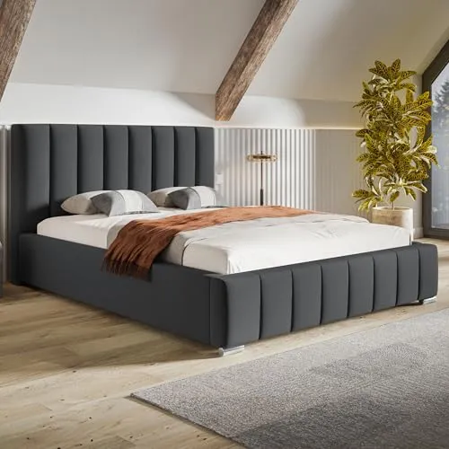 MOTIVENA Vigo Polsterbett 180x200 mit Stauraum - Elegantes Polsterbett 180x200 mit Bettkasten und Lattenrost, ideal für mehr Stauraum und Komfort in jedem Schlafzimmer.