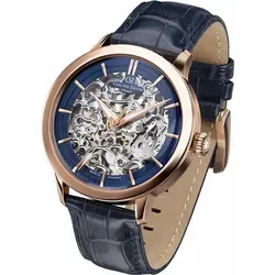 Carl von Zeyten Titisee CvZ0013RBL Automatikuhr - Elegante Skelettuhr in Blau und Roségold - Herrenarmbanduhr mit skelettiertem Zifferblatt und hochwertigem Automatikwerk. Stilvolles roségoldenes Edelstahlgehäuse und blaues Lederarmband – ideal für jeden Anlass.