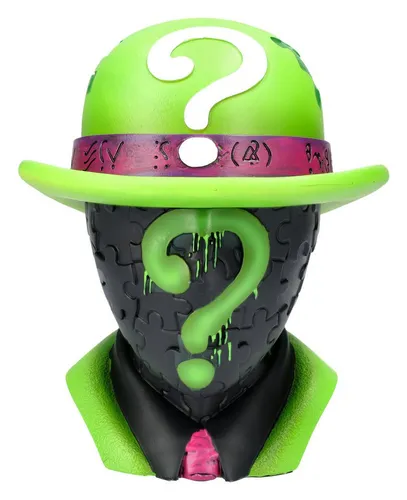 Dekofigur Riddler Schatulle – Batman Figur Box Statue 12cm - Dekofiguren für Sammler – die Riddler Schatulle aus dem Batman-Universum ist ein kunstvolles Aufbewahrungsstück und Blickfang für jedes Regal.