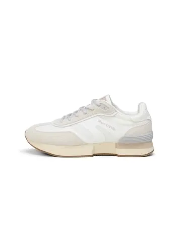 Marc O'Polo Veloursleder und Mesh Sneaker in Weiß - Größe 37 EU - Stylische Sneaker aus hochwertigem Veloursleder und Mesh für optimalen Tragekomfort. Ideal für den Alltag und vielseitig kombinierbar.
