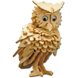 Holzbauset Eule, 147 Teile