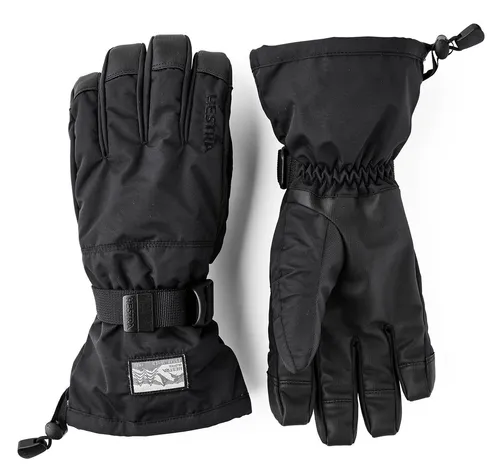 Gauntlet Sr. - 5 Finger black/black (100100) 10 - Alpine Fünf-Finger-Handschuh, wasserdicht und winddicht, mit herausnehmbarem Fleece-Futter für besten Komfort und Wärme beim Skifahren oder im Alltag.