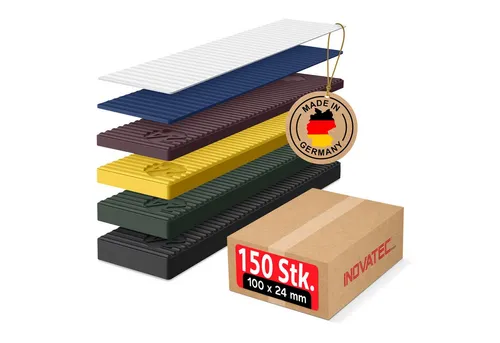 Inovatec Unterlegplatte Kunststoff Verglasungsklötze 100 x 24, 150-St.