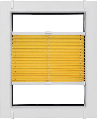 sunlines Plissee Young Style Energy Saving - Verdunkelnd ohne Bohren - Individuell angefertigtes Plissee in Verdunkelungsqualität, ideal für Fensterdeko. Dank Simply-Fix Klemmträger einfach zu montieren und energieeffizient durch optimale Wärmereflektion.