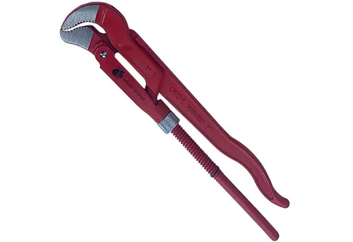 CF-Technik Rohrzange Rohrzange, Eckrohrzange 45° S-Maul 1 - 3 Zoll, Größe nach Wahl